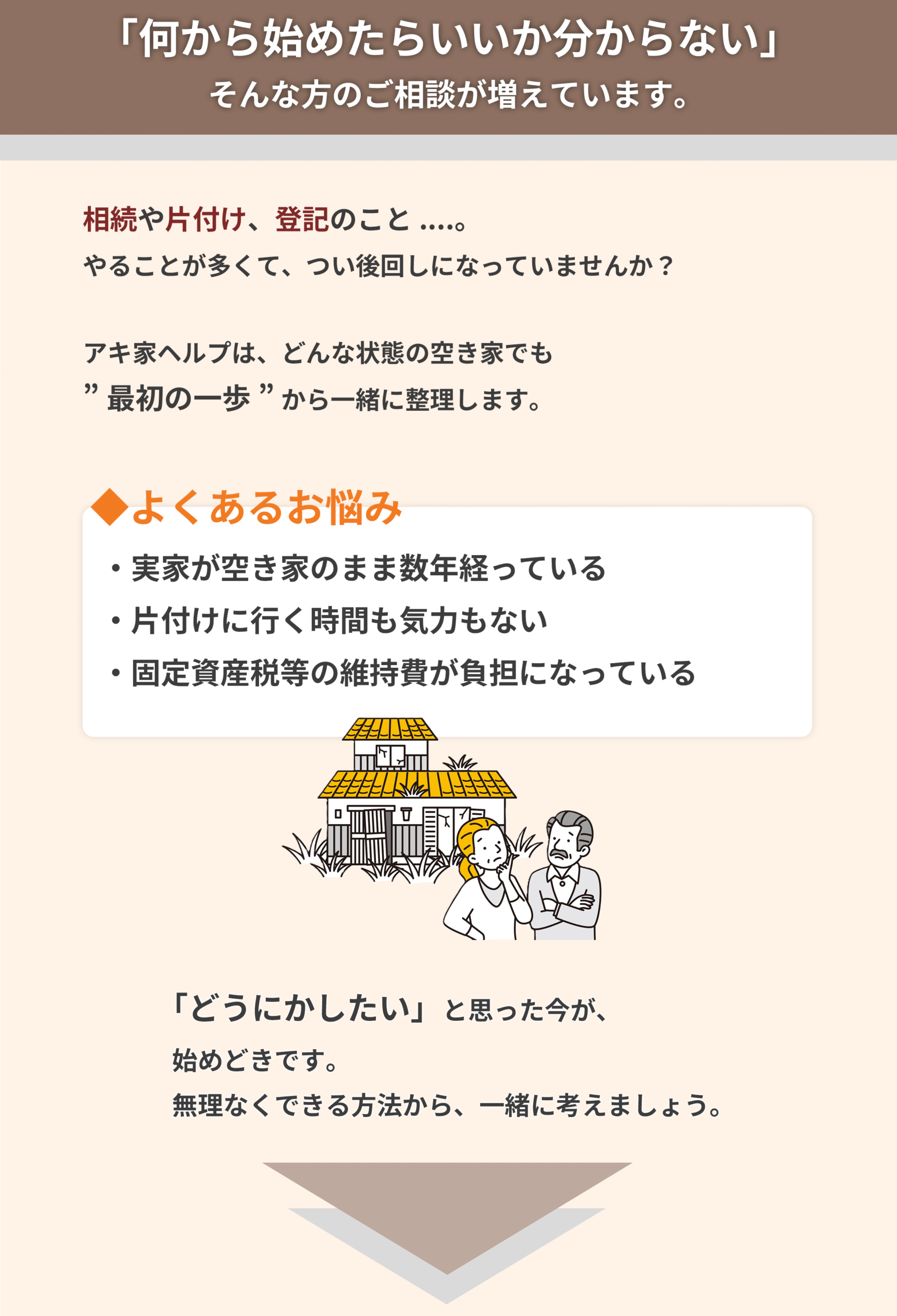 アキ家ヘルプ お悩み